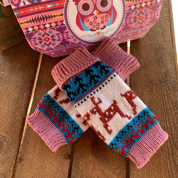 ✨REINDEER HAND ARM WARMER THUMBHOLE GLOVES✨ - Picture 1 of 7